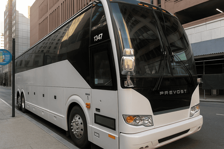 a Memphis Coach Bus Service coach bus