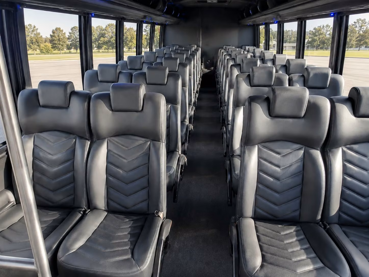 15 passenger minibus interior