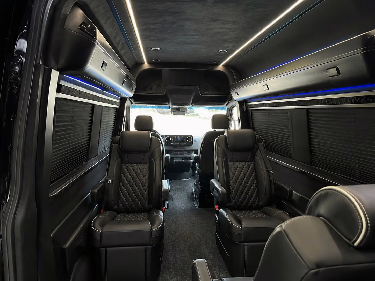 sprinter van with driver inside